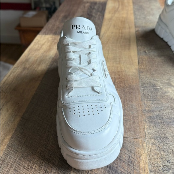 White Prada Leather Sneakers Size: 11 UK | 12 US - Picture 15 of 15